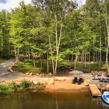 Kallm-Mont-Tremblant Chalet With Hot Tub, Pond & Beach On Private 7Acre Estate Lac-Superieur 외부 사진